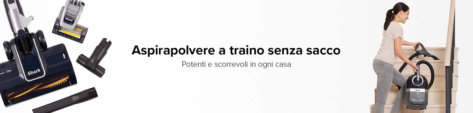 Aspirapolvere a traino senza sacco